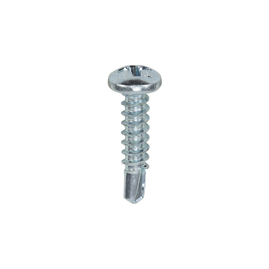 TIMCO Self-Drilling Metal Framing Pan Head Silver Screws - 6 x 5/8 - Image