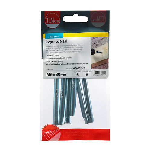 TIMCO Express Nails Silver - 6.0 x 80 - Image