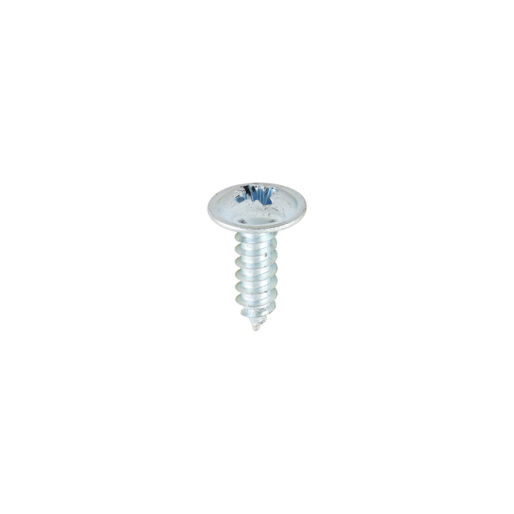 TIMCO Self-Tapping Flange Head Silver Screws - 8 x 1/2 - Image