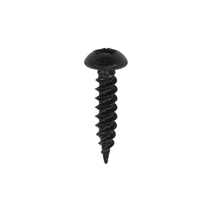 TIMCO Twin-Threaded Round Head Black Woodscrews - 8 x 3/4 - Image