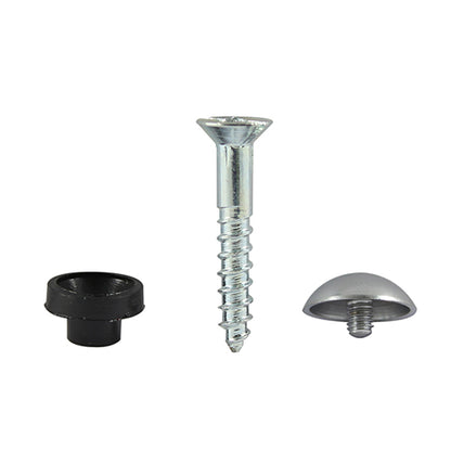 TIMCO Mirror Screws Dome Head Chrome - 8 x 3/4 - Image