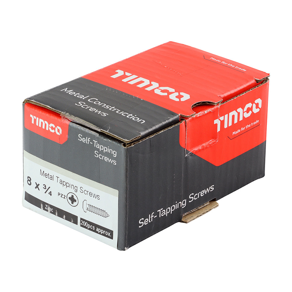 TIMCO Self-Tapping Pan Head Silver Screws - 8 x 3/4 - Image