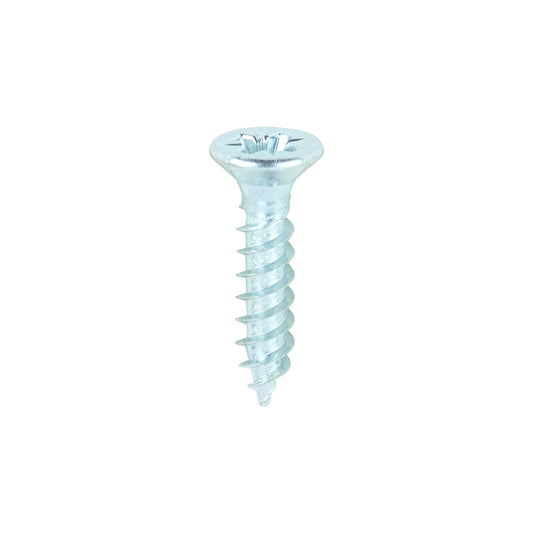 TIMCO Twin-Threaded Countersunk Silver Woodscrews - 8 x 3/4 - Image