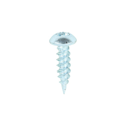 TIMCO Twin-Threaded Round Head Silver Woodscrews - 8 x 5/8 - Image