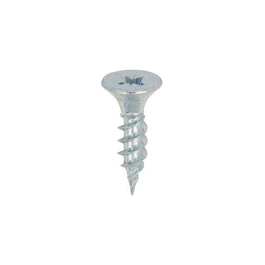 TIMCO Twin-Threaded Countersunk Silver Woodscrews - 10 x 3/4 - Image