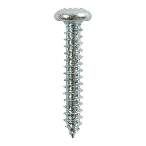 TIMCO Self-Tapping Pan Head Silver Screws - 10 x 5/8 - Image