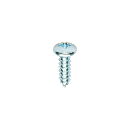 TIMCO Self-Tapping Pan Head Silver Screws - 10 x 5/8 - Image