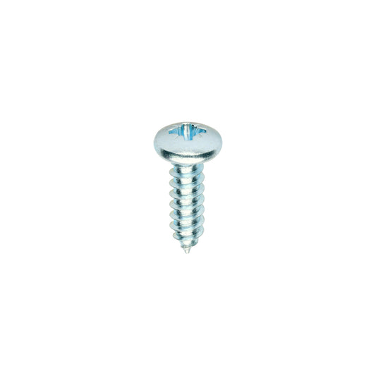 TIMCO Self-Tapping Pan Head Silver Screws - 10 x 5/8 - Image