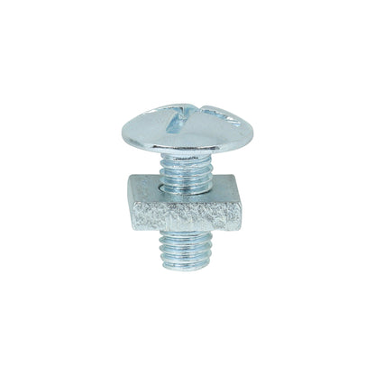 TIMCO Roofing Bolts & Square Nuts Silver - M5 x 12 - Image