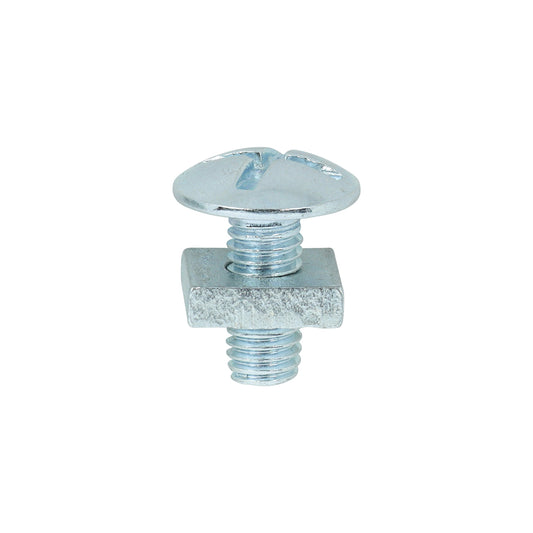 TIMCO Roofing Bolts & Square Nuts Silver - M5 x 12 - Image