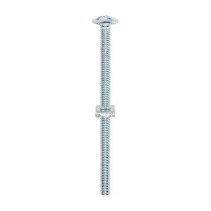 TIMCO Roofing Bolts & Square Nuts Silver - M6 x 100 - Image