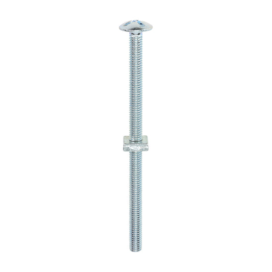 TIMCO Roofing Bolts & Square Nuts Silver - M6 x 100 - Image