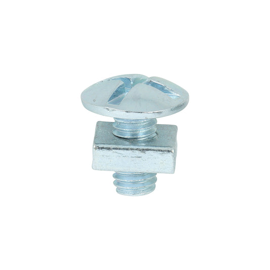 TIMCO Roofing Bolts & Square Nuts Silver - M6 x 12 - Image