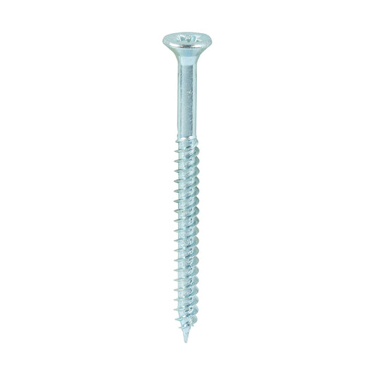 TIMCO Twin-Threaded Countersunk Silver Woodscrews - 6 x 1 3/4 - Image