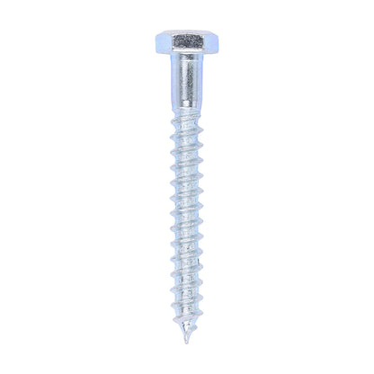 TIMCO Coach Screws Hex Head Silver  - 6.0 x 50 - Image