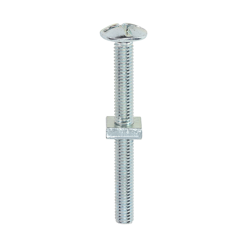 TIMCO Roofing Bolts & Square Nuts Silver - M6 x 60 - Image