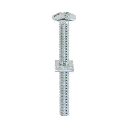 TIMCO Roofing Bolts & Square Nuts Silver - M6 x 60 - Image