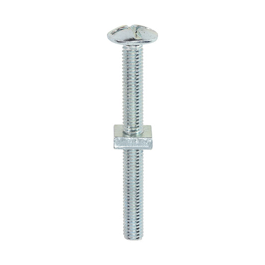 TIMCO Roofing Bolts & Square Nuts Silver - M6 x 60 - Image