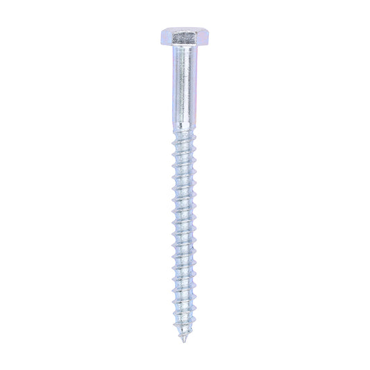 TIMCO Coach Screws Hex Head Silver  - 6.0 x 70 - Image