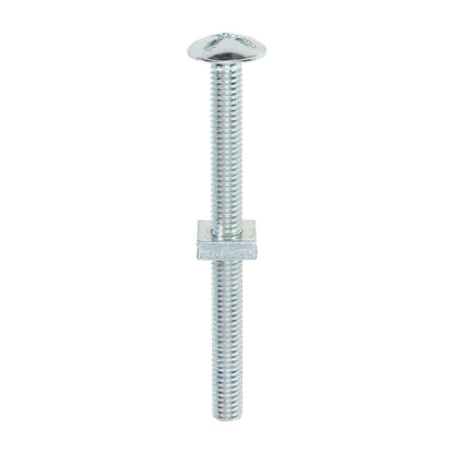 TIMCO Roofing Bolts & Square Nuts Silver - M6 x 70 - Image