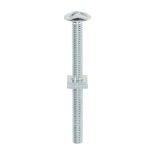 TIMCO Roofing Bolts & Square Nuts Silver - M6 x 70 - Image