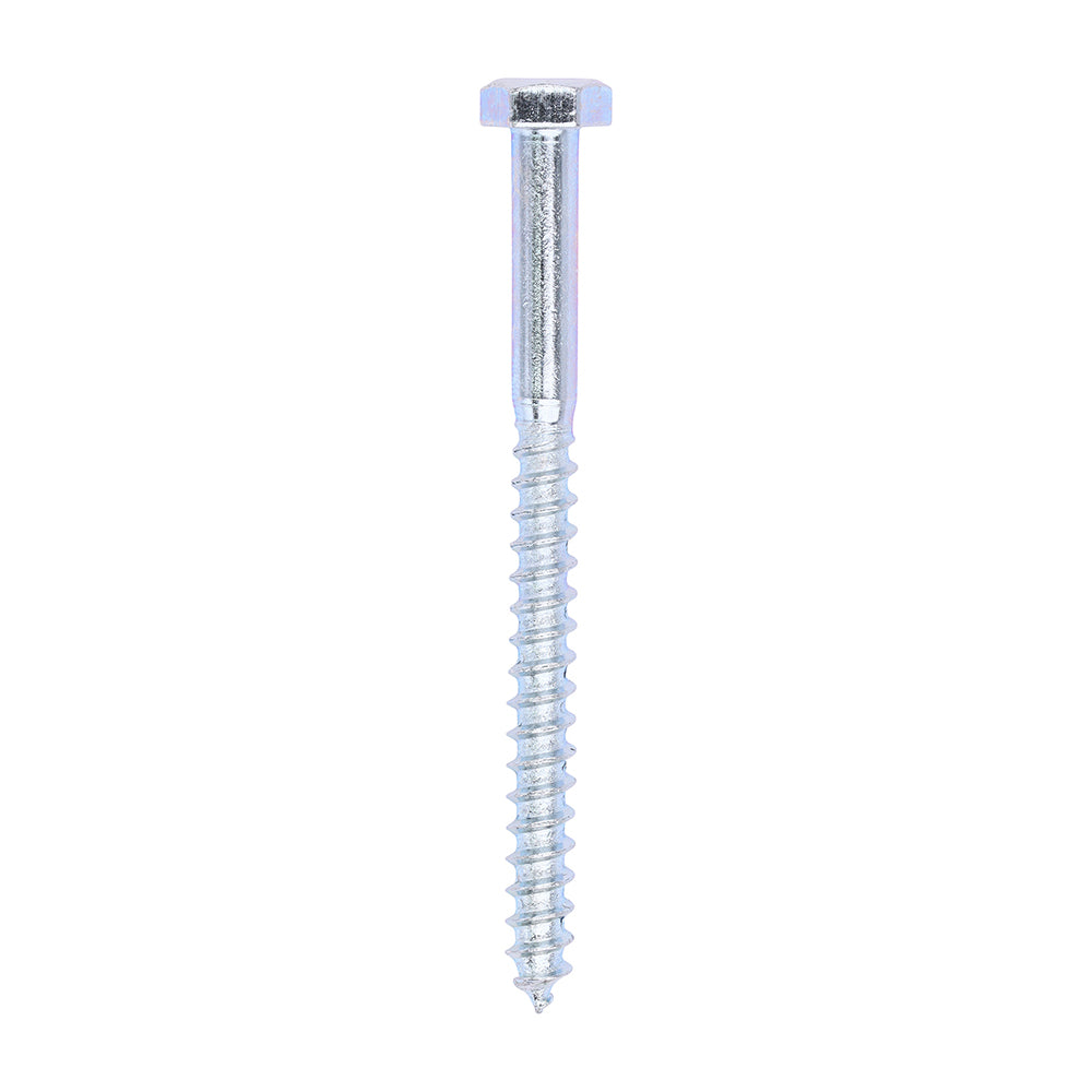 TIMCO Coach Screws Hex Head Silver  - 6.0 x 75 - Image