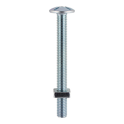 TIMCO Roofing Bolts & Square Nuts Silver - M6 x 80 - Image