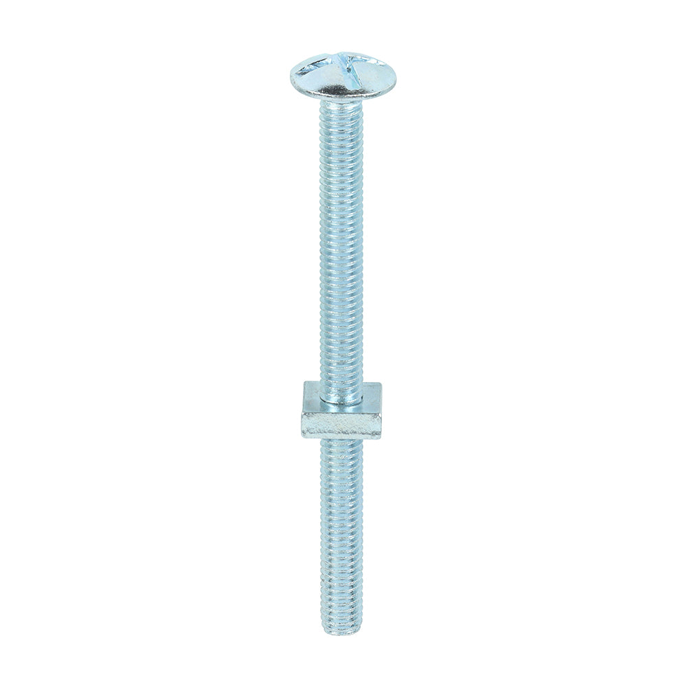 TIMCO Roofing Bolts & Square Nuts Silver - M6 x 80 - Image