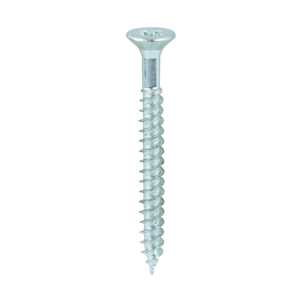 TIMCO Twin-Threaded Countersunk Silver Woodscrews - 7 x 1 1/2 - Image