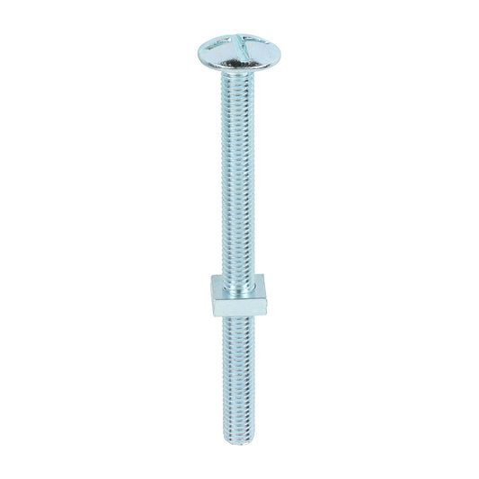 TIMCO Roofing Bolts & Square Nuts Silver - M8 x 100 - Image