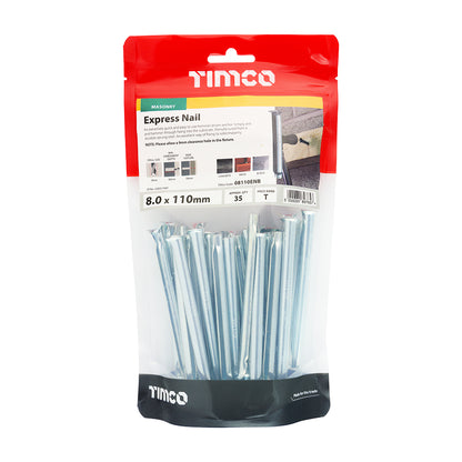 TIMCO Express Nails Silver - 8.0 x 110 - Image