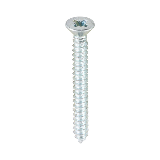 TIMCO Self-Tapping Countersunk Silver Screws - 8 x 1 1/2 - Image