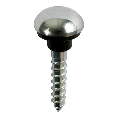 TIMCO Mirror Screws Dome Head Chrome - 8 x 1 1/2 - Image