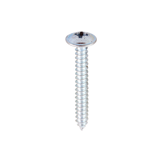 TIMCO Self-Tapping Flange Head Silver Screws - 8 x 1 1/4 - Image