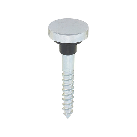 TIMCO Mirror Screws Flat Head Chrome - 8 x 1 1/4 - Image