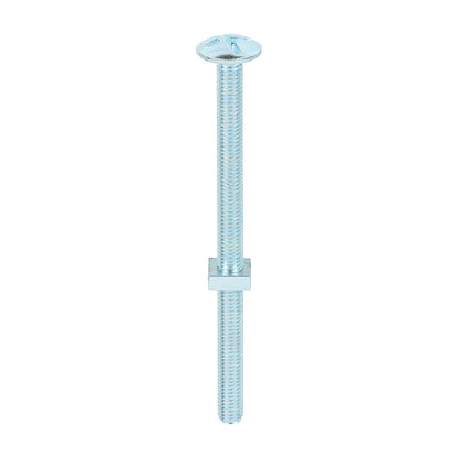 TIMCO Roofing Bolts & Square Nuts Silver - M8 x 120 - Image