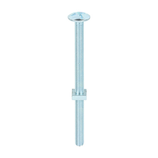 TIMCO Roofing Bolts & Square Nuts Silver - M8 x 120 - Image