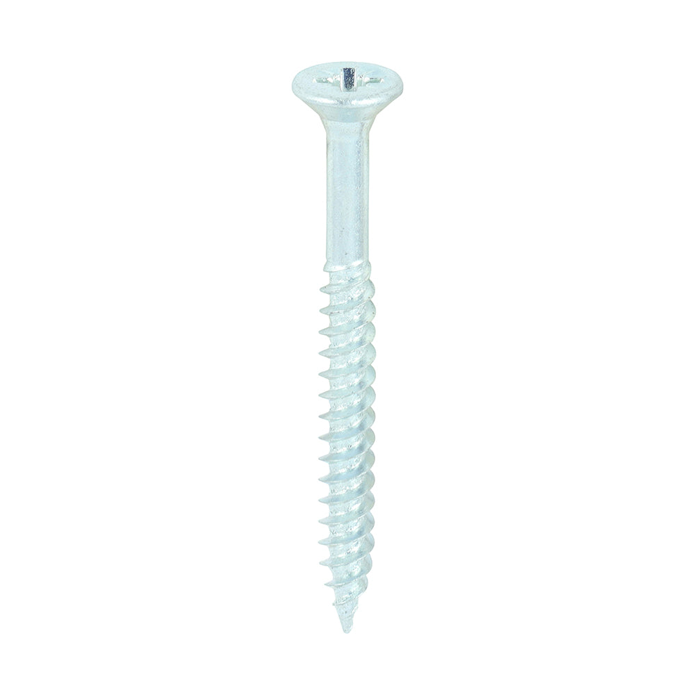 TIMCO Twin-Threaded Countersunk Silver Woodscrews - 8 x 1 3/4 - Image