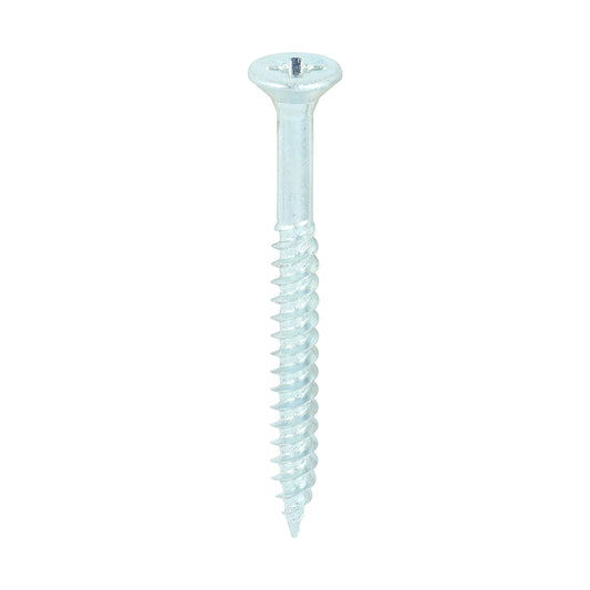 TIMCO Twin-Threaded Countersunk Silver Woodscrews - 8 x 1 3/4 - Image