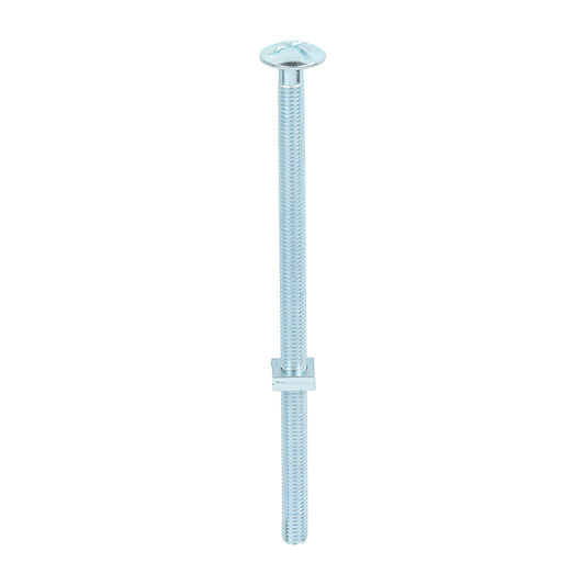 TIMCO Roofing Bolts & Square Nuts Silver - M8 x 160 - Image