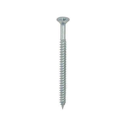 TIMCO Twin-Threaded Countersunk Silver Woodscrews - 8 x 2 1/2 - Image