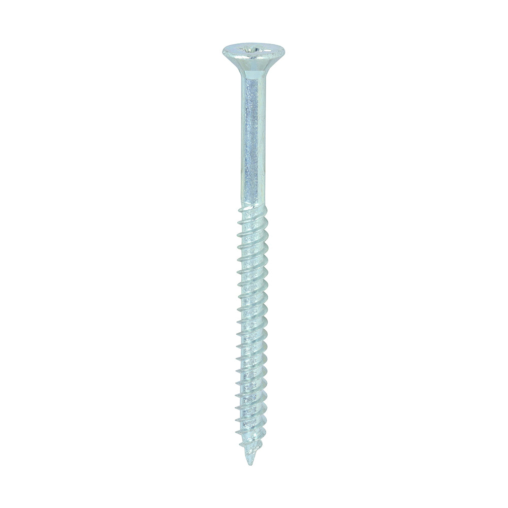 TIMCO Twin-Threaded Countersunk Silver Woodscrews - 8 x 2 1/4 - Image