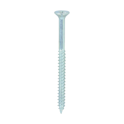 TIMCO Twin-Threaded Countersunk Silver Woodscrews - 8 x 2 1/4 - Image