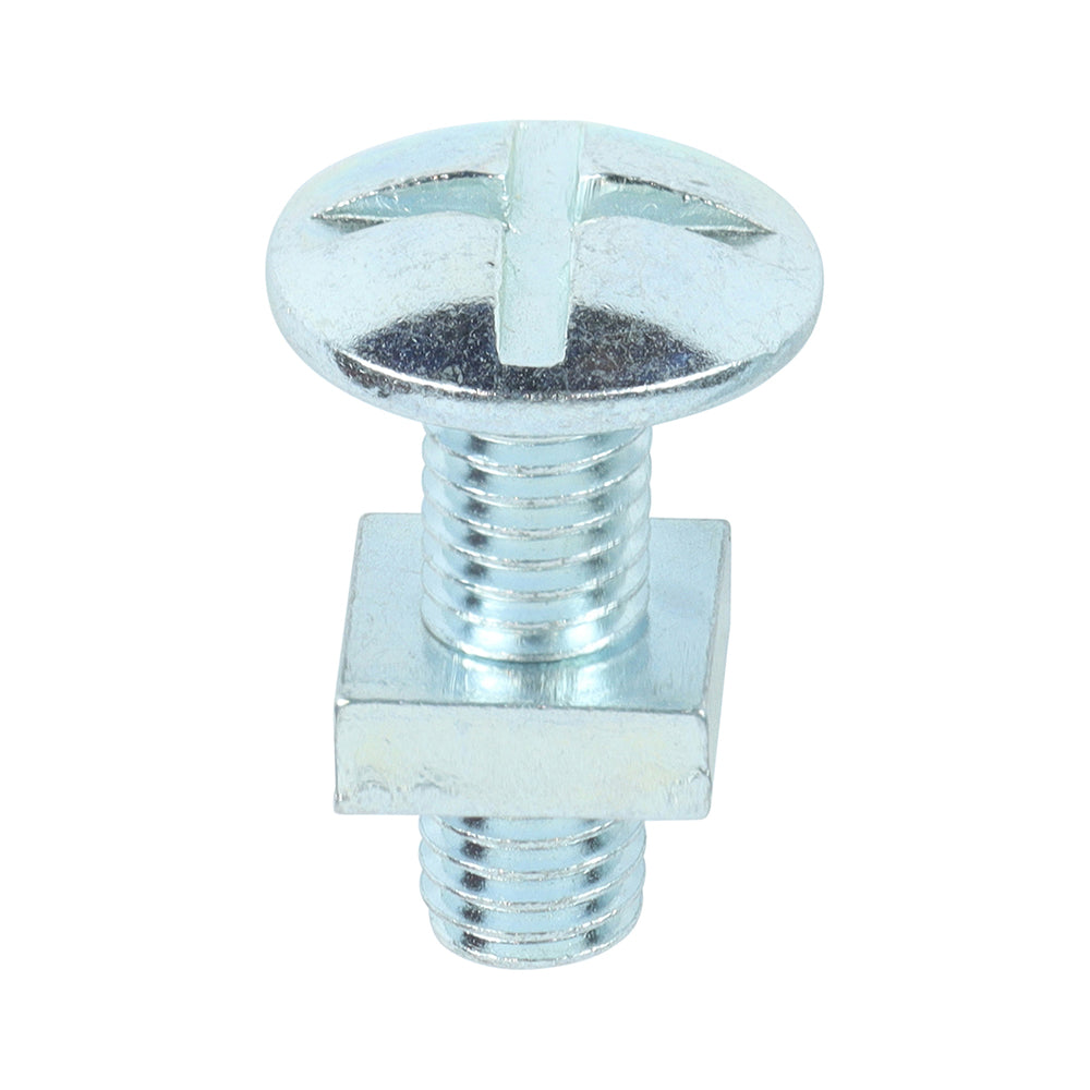 TIMCO Roofing Bolts & Square Nuts Silver - M8 x 25 - Image