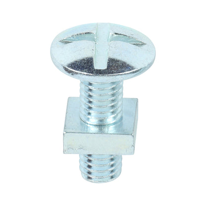 TIMCO Roofing Bolts & Square Nuts Silver - M8 x 25 - Image