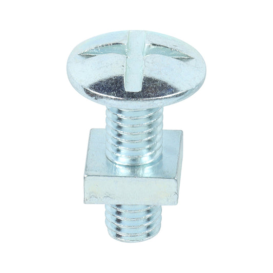 TIMCO Roofing Bolts & Square Nuts Silver - M8 x 25 - Image