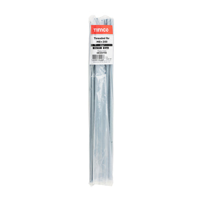 TIMCO Threaded Bars Grade 4.8 Silver - M8 x 300 - Image