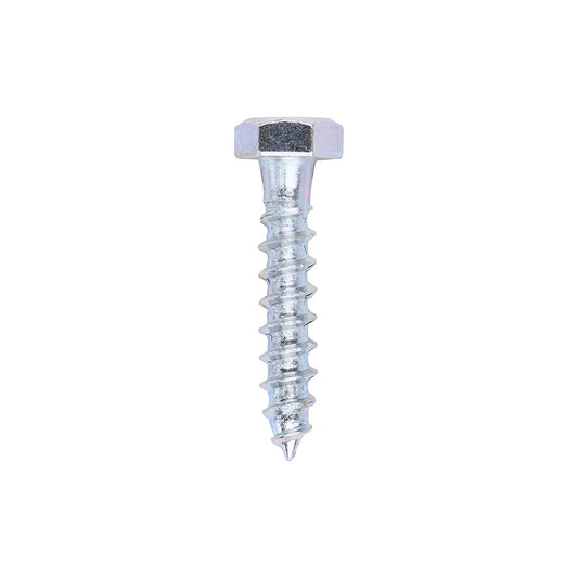 TIMCO Coach Screws Hex Head Silver  - 8.0 x 40 - Image