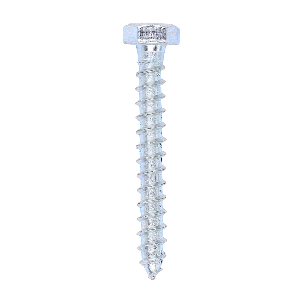 TIMCO Coach Screws Hex Head Silver  - 8.0 x 60 - Image