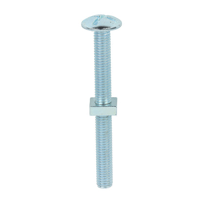 TIMCO Roofing Bolts & Square Nuts Silver - M8 x 80 - Image